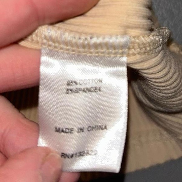 Superdown Cream Long Sleeve Dress with Tie Detail - Picture 7 of 8